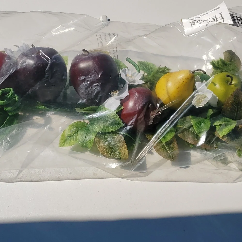 Sonoma fruit swag New Home Interiors Artificial fruit f;oral apples pears 28